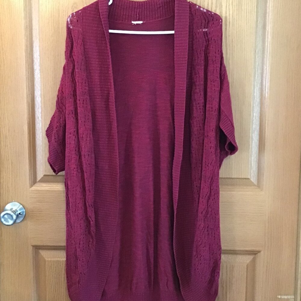 Burgundy Cardigan